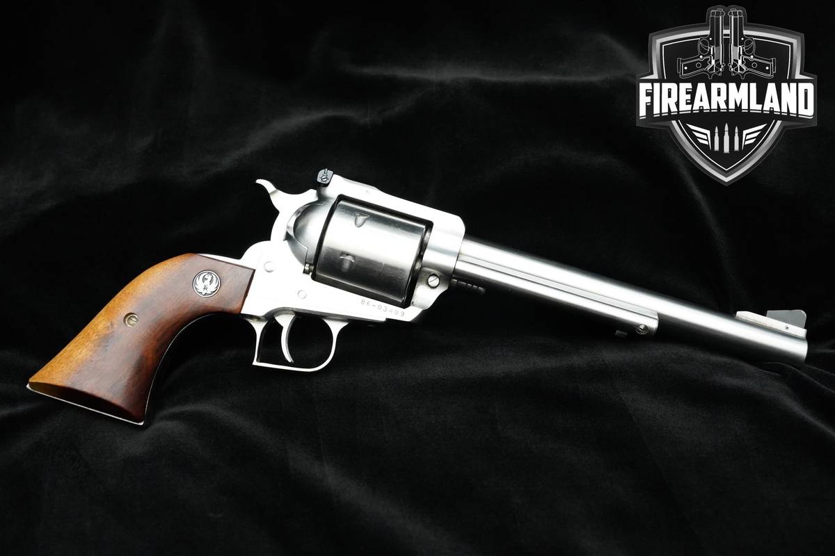 1989 Sturm Ruger New Model Super Blackhawk 44 Magnum 7.5" Stainless SAO