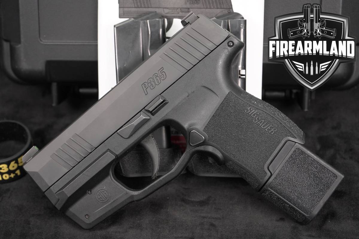 Sig Sauer P365 9mm 3.1 P 365 +3 MAGS, ORIG CASE, RED GRIP LASER