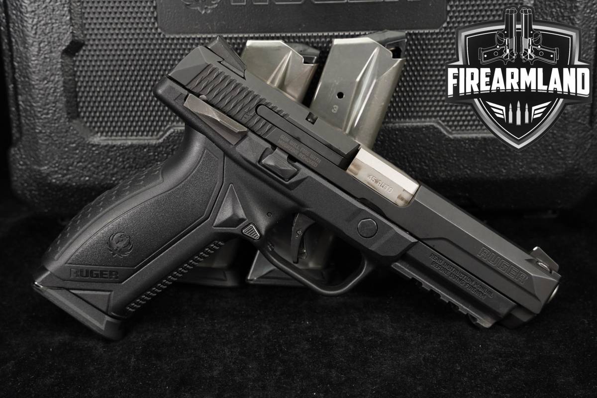 Ruger American Pistol Full-Size Manual Safety 45 ACP +3 MAGS & ORIG CASE