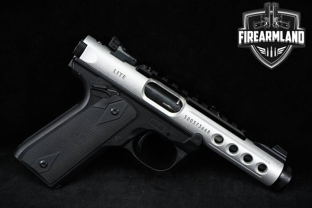Ruger Mark IV 22/45 Lite 22LR 4.4" +4 MAGS, OG CASE & VOLQUARTSEN TRIGGER