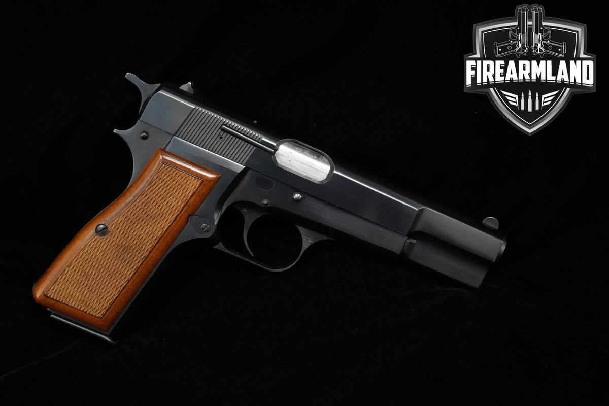 1974 Browning Hi-Power 9mm 4.7" Blued Browning-Hi-Power HiPower High 2 MAGS