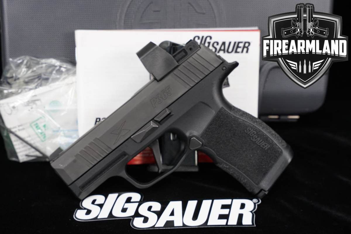 Sig Sauer P365X 9mm 3.1" ROMEOZero Red Dot P 365 X +2 MAGS, ORIG CASE