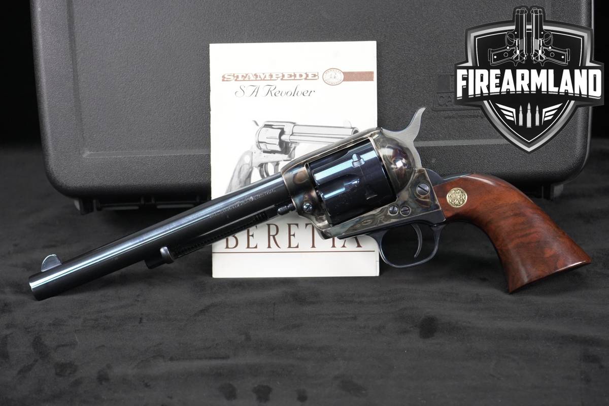Beretta Stampede 357 Magnum 7.5" Color Case Hardened & Blued UBERTI ITALY