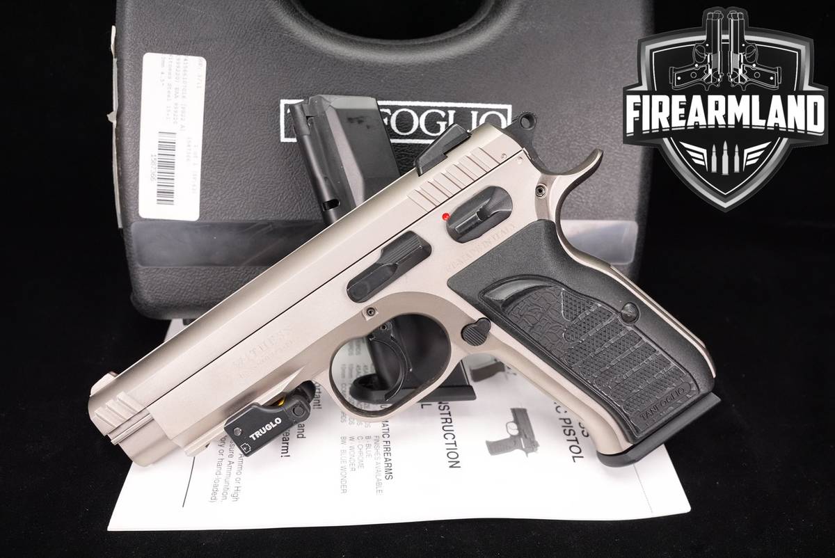Tanfoglio Witness Steel FS 10mm DA/SA ITALY +2 MAGS, CASE, TRUGLO LASER