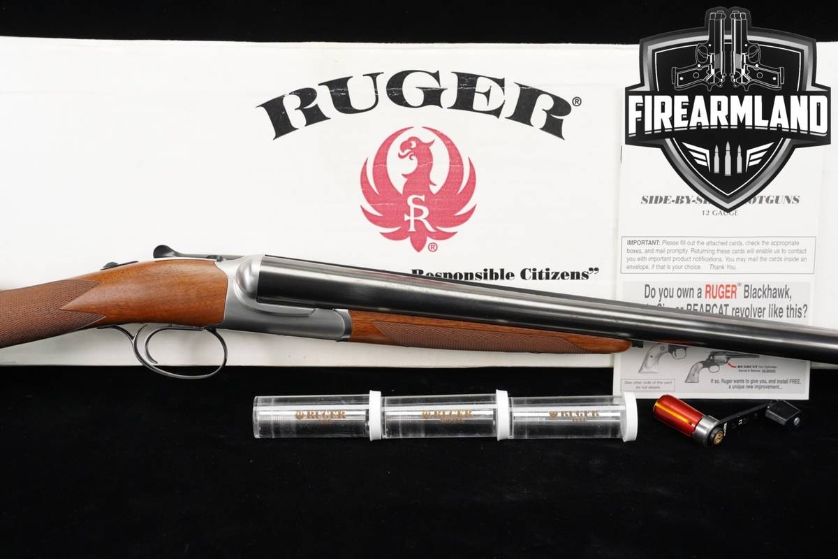 LIMITED 2005 Ruger Gold Label 12-Gauge 28" Blued & Walnut SxS ENGLISH STOCK