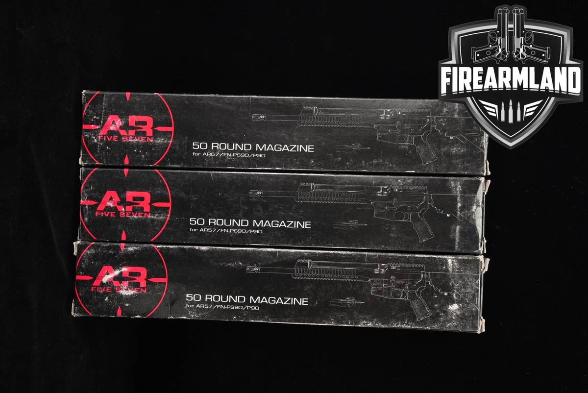 AR57 THREE (3) P90/PS90 Pattern 5.7x28 Magazines 5.7X28mm P-90 +ORIG BOX