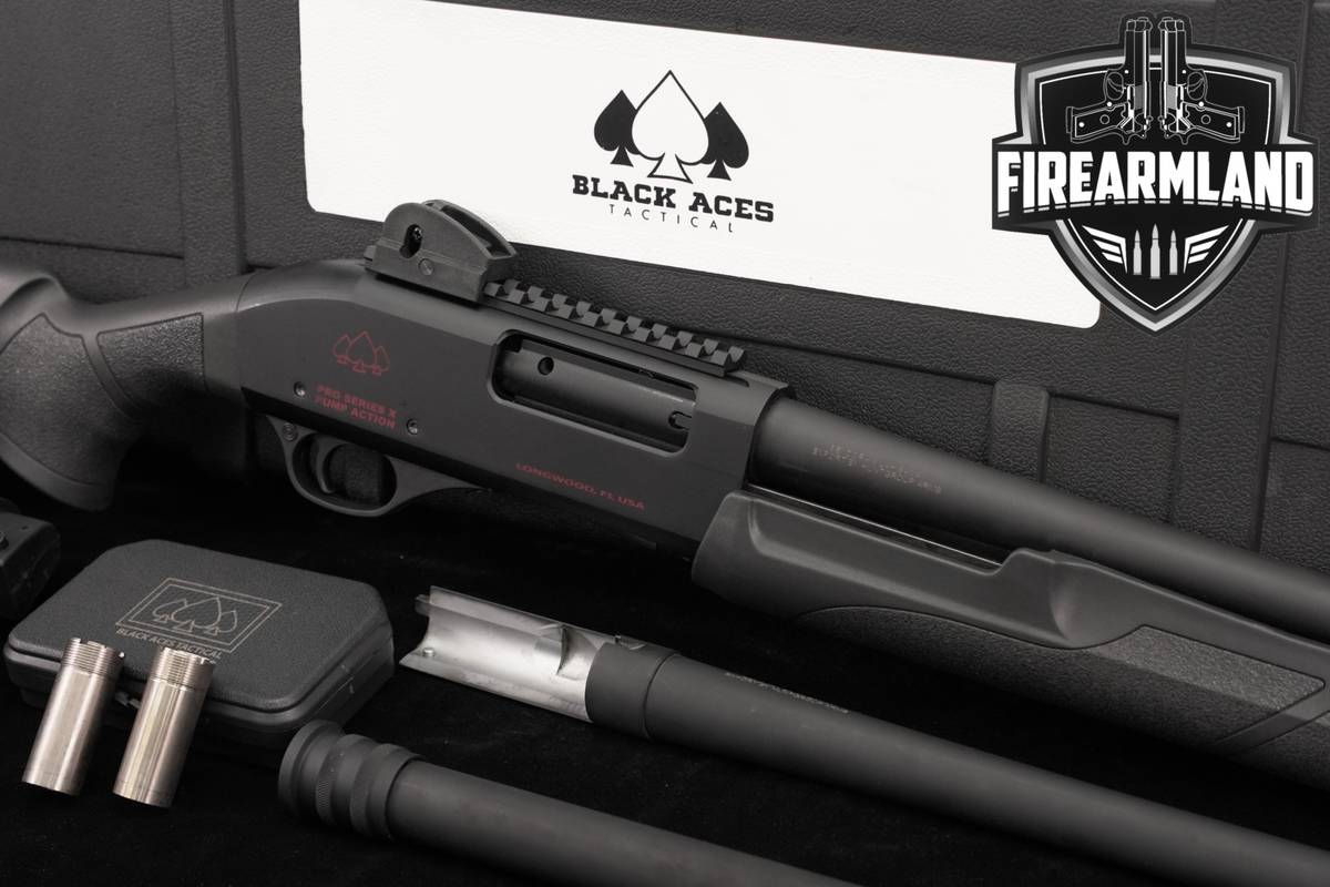 Black Aces Tactical Pro Series X Pump Action 12-Gauge 18.5