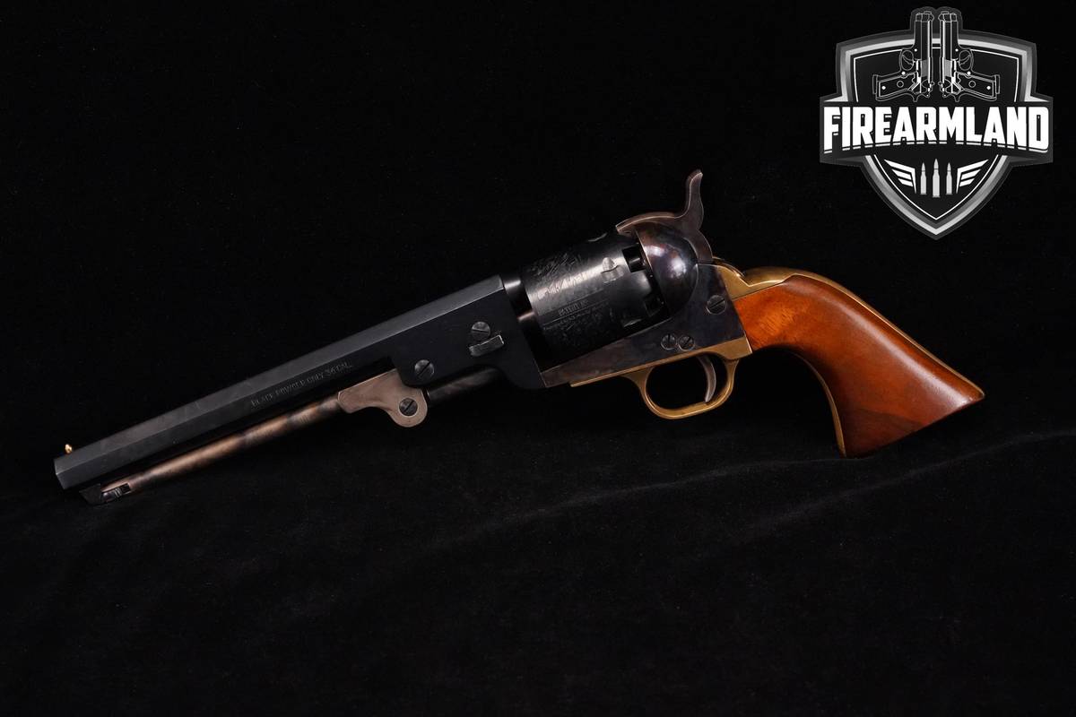 F.lli Pietta 1851 Navy Steel Frame .36 Black Powder 7.5" Blued & Brass