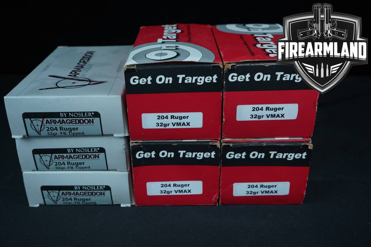 260 RDS! 204 Ruger Ammo Ammunition