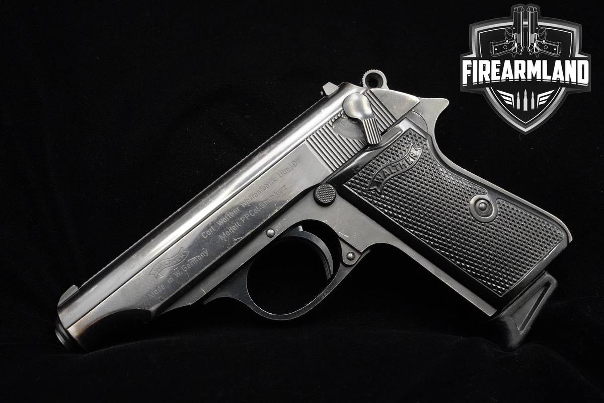 1974 Walther PP 380 ACP 3.9" Blued Walther Germany +3 MAGS