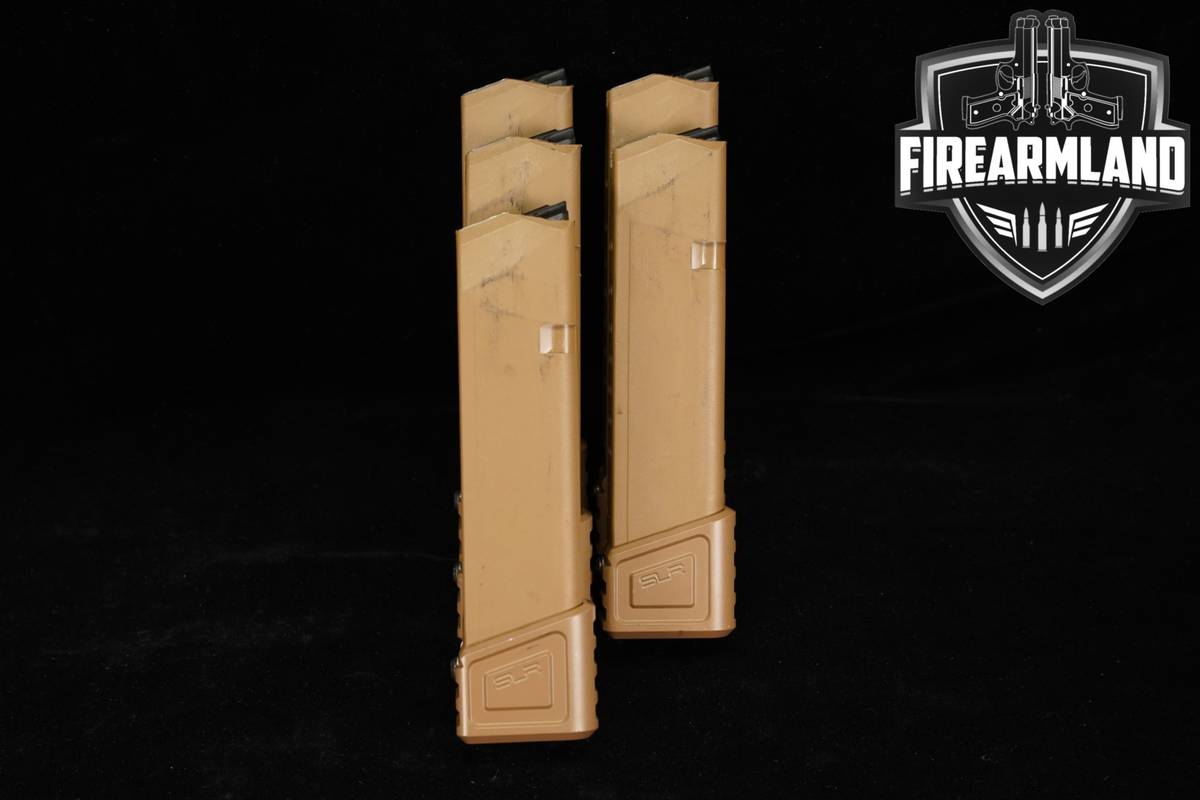 Glock FIVE (5) FDE G17 22 Round Magazines 9mm Luger G-17 Mags