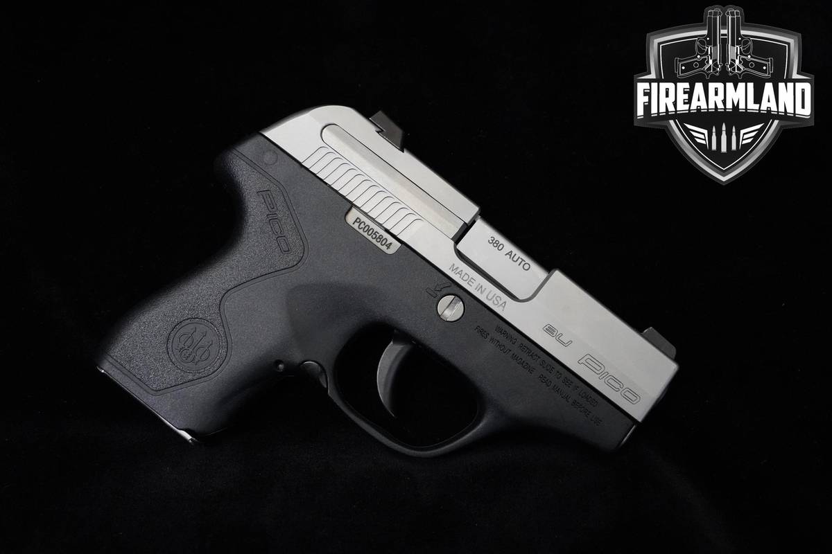 Beretta Pico Inox 380 ACP Two-Tone Beretta-Pico 4 MAGS, ORIG CASE & HOLSTER