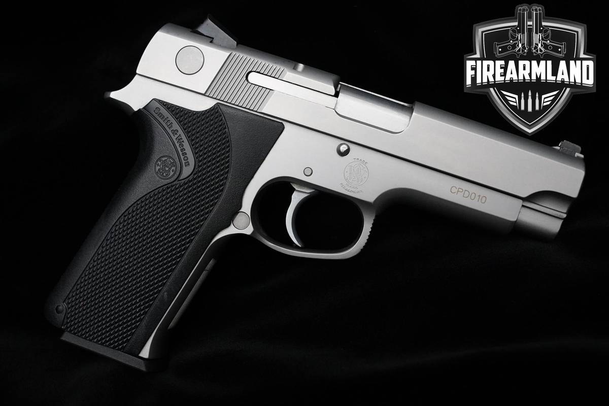 1992 Smith & Wesson (S&W) 4586 45 ACP 4.25" Matte Stainless Matte 1911 DAO