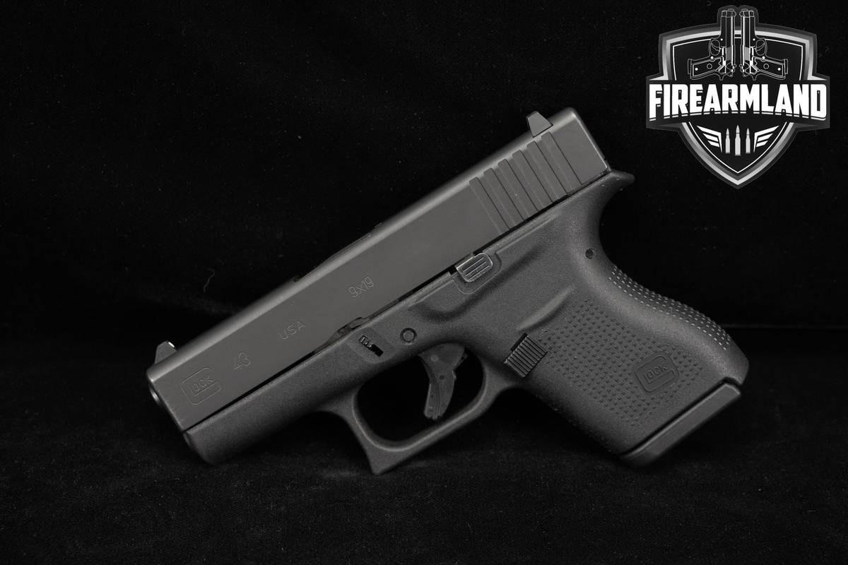 Glock 43 Slimline 9mm 3.41" G43 Carry CCW +3 MAGS, ORIG CASE & HOLSTER