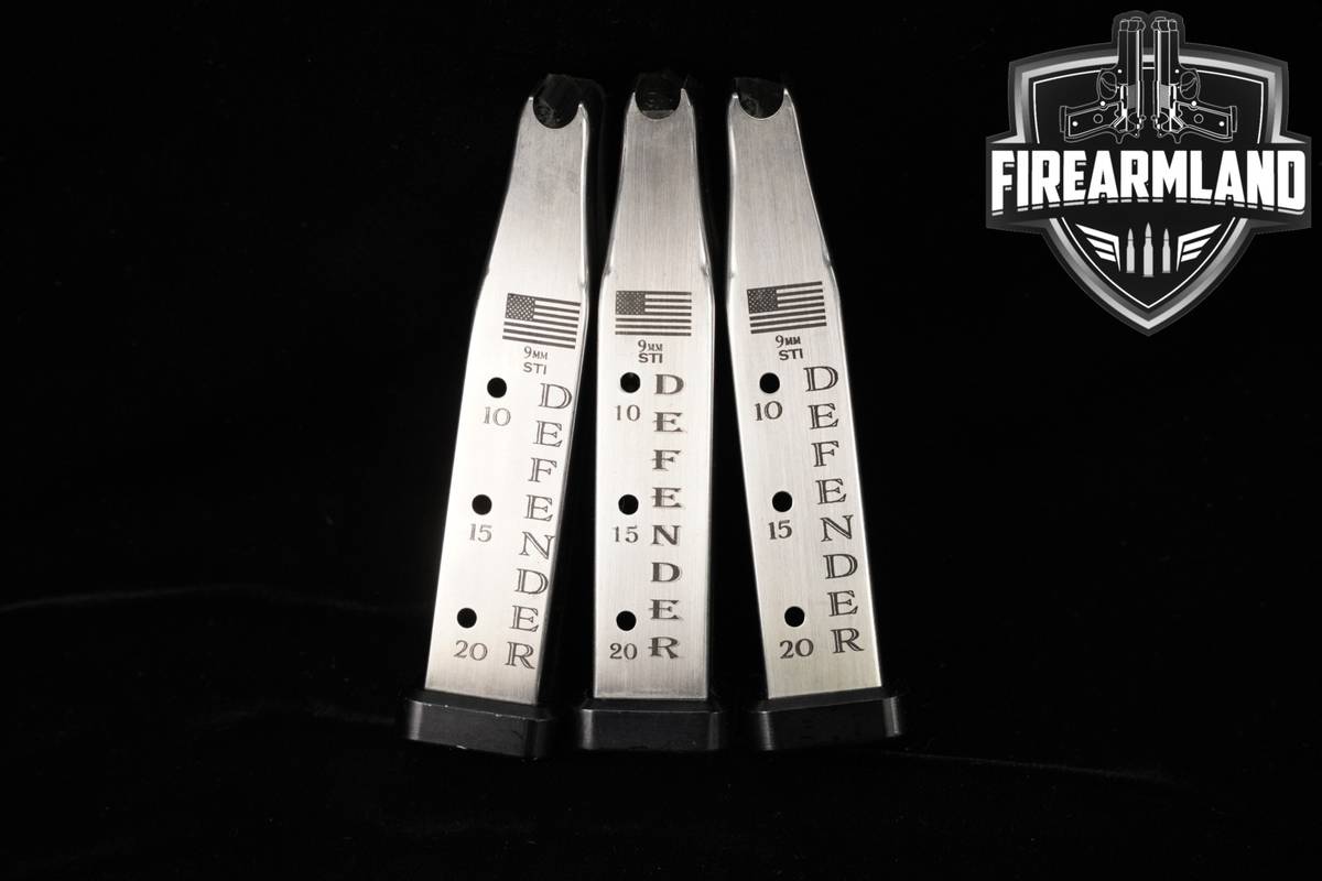 MBX Extreme THREE (3) Defender Series 2011 20-Round 9mm Magazines Luger DS