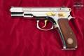 2000 CZ CZ 75 B Silver Anniversary 9mm Luger Bright Stainless in Good Condition Image 2