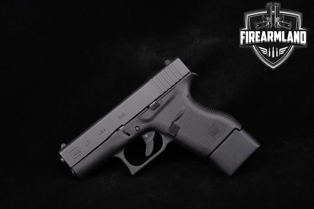 Glock 43 9mm 3.41" G43 +2 MAGS & ORIG CASE
