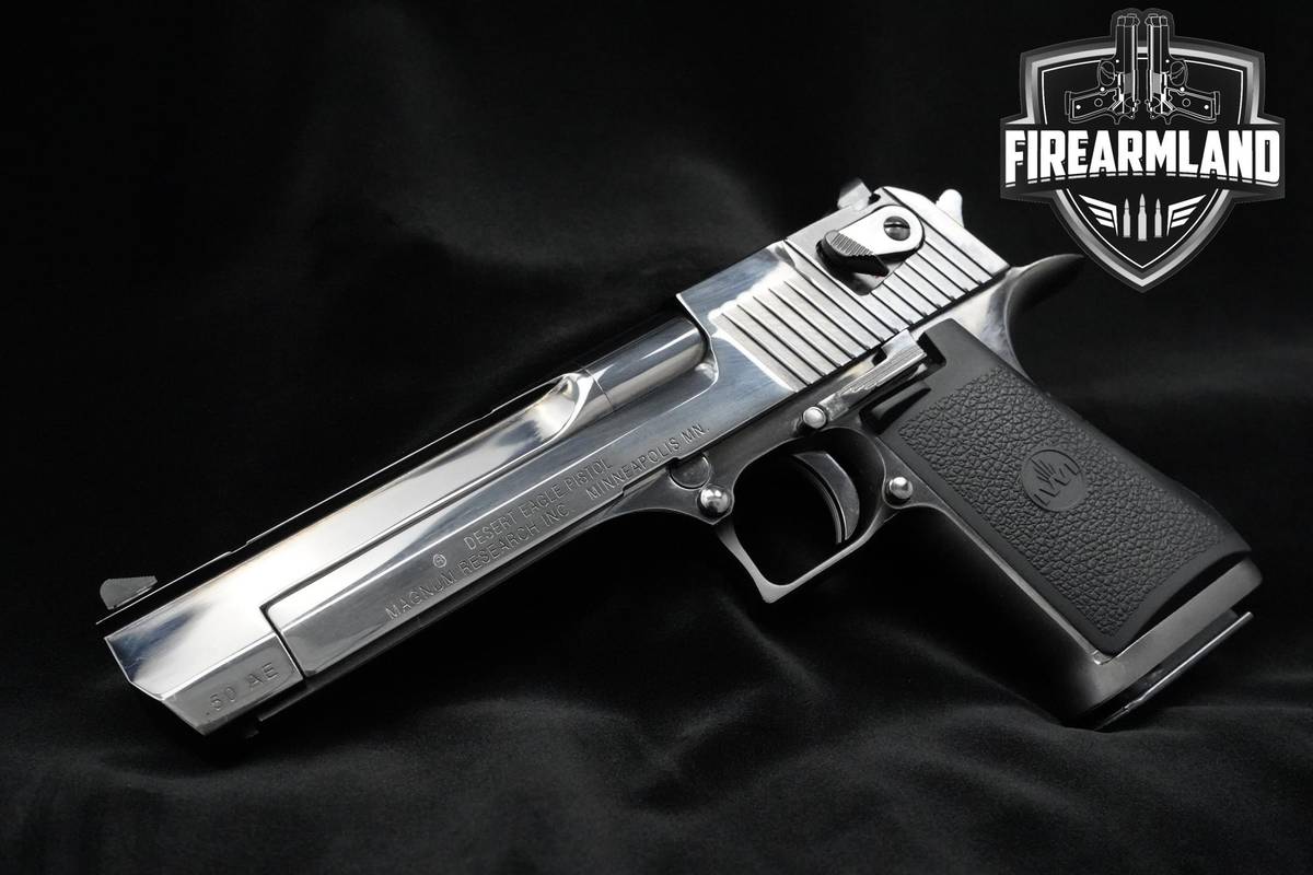 2007 IWI Desert Eagle Mark XIX 50 AE NICKEL 6" IWI Deagle MK19 + ORIG CASE