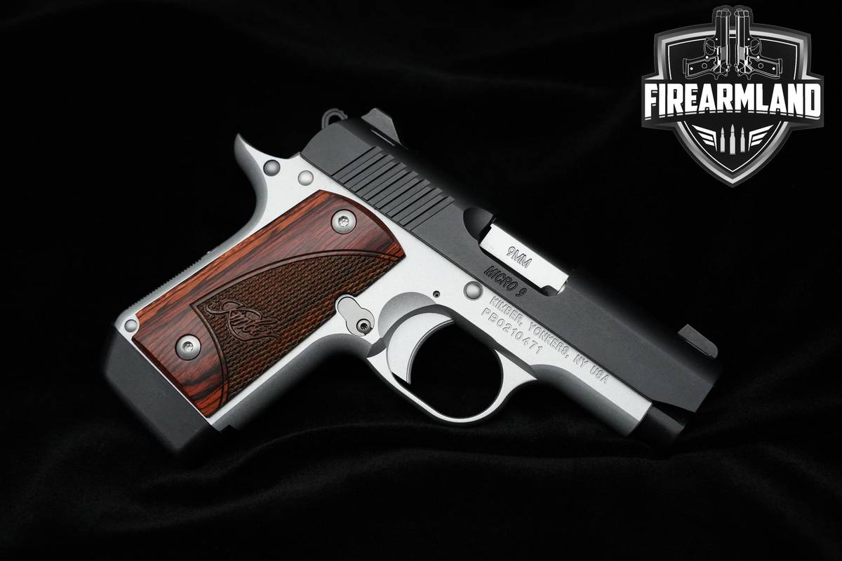 Kimber Micro-9 Rosewood Two-Tone 9mm 3.15" Micro-9 Kimber 1911-A1 +ORIG BOX