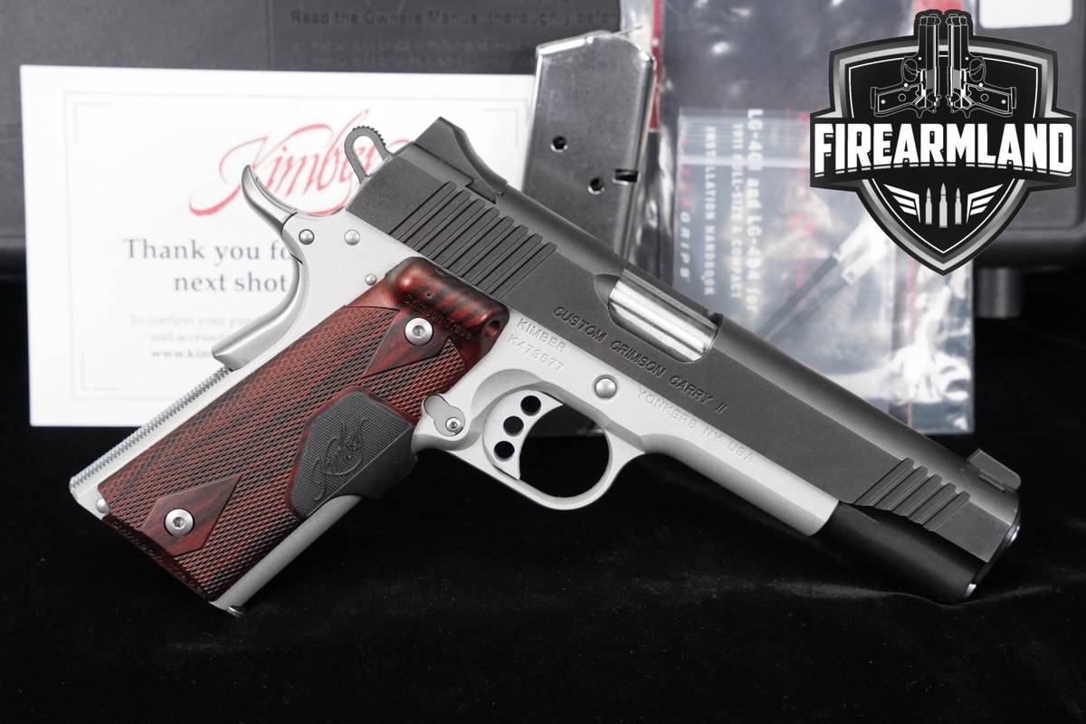 Kimber Custom Crimson Carry II 45 ACP 1911 5" Two-Tone +2 MAGS & ORIG CASE