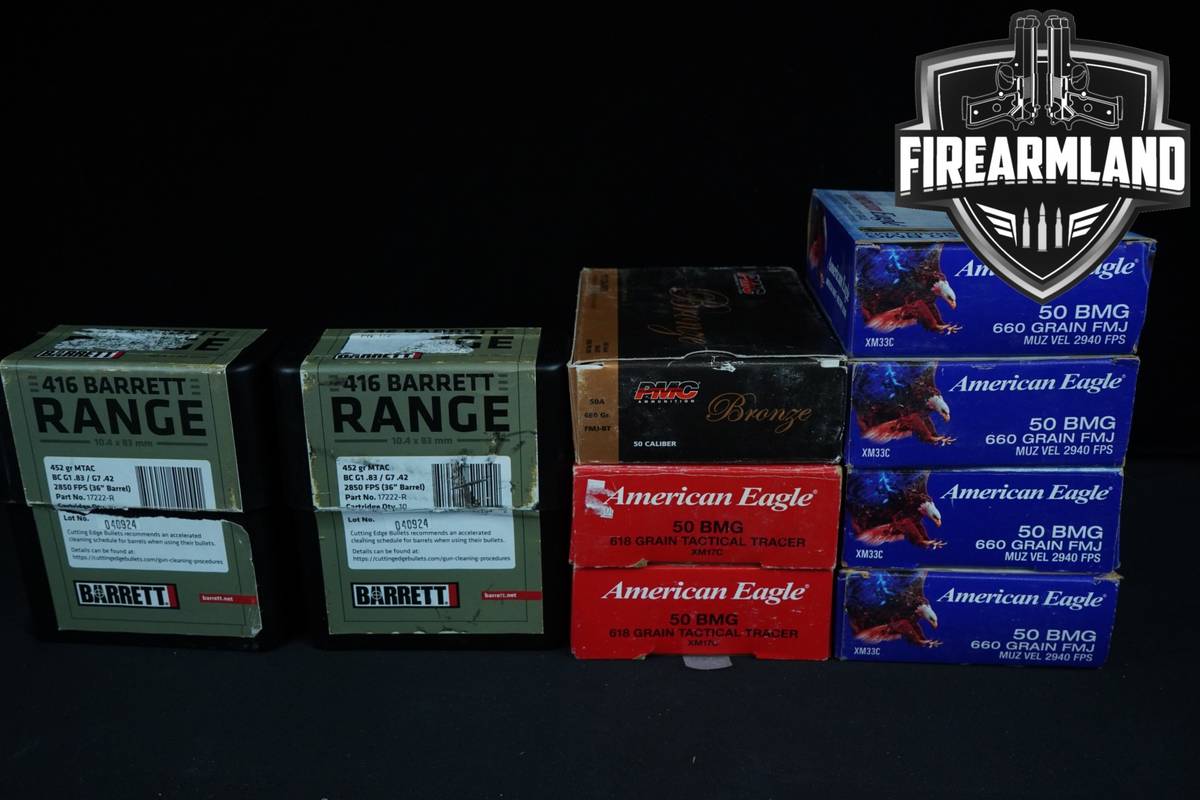 90 RDS! 50 BMG Ammo 50BMG Ammunition