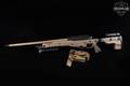 Accuracy International England AT Folding Stock 6mm Creedmoor Two-Tone FDE in Very Good Condition Image 2