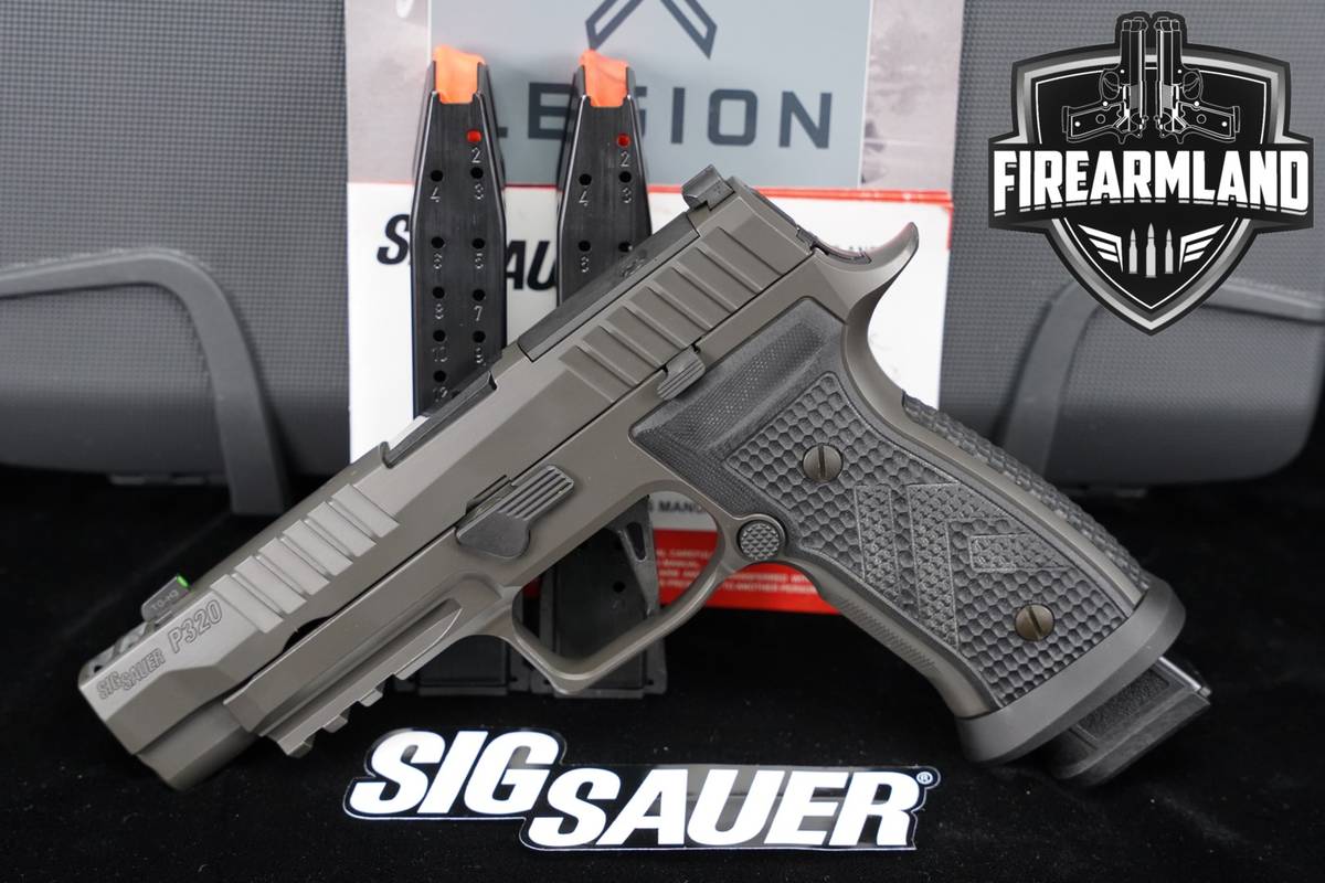 Sig Sauer P320 X-Series AXG Legion 9mm 3.9" Gray P-320 Integrated Comp