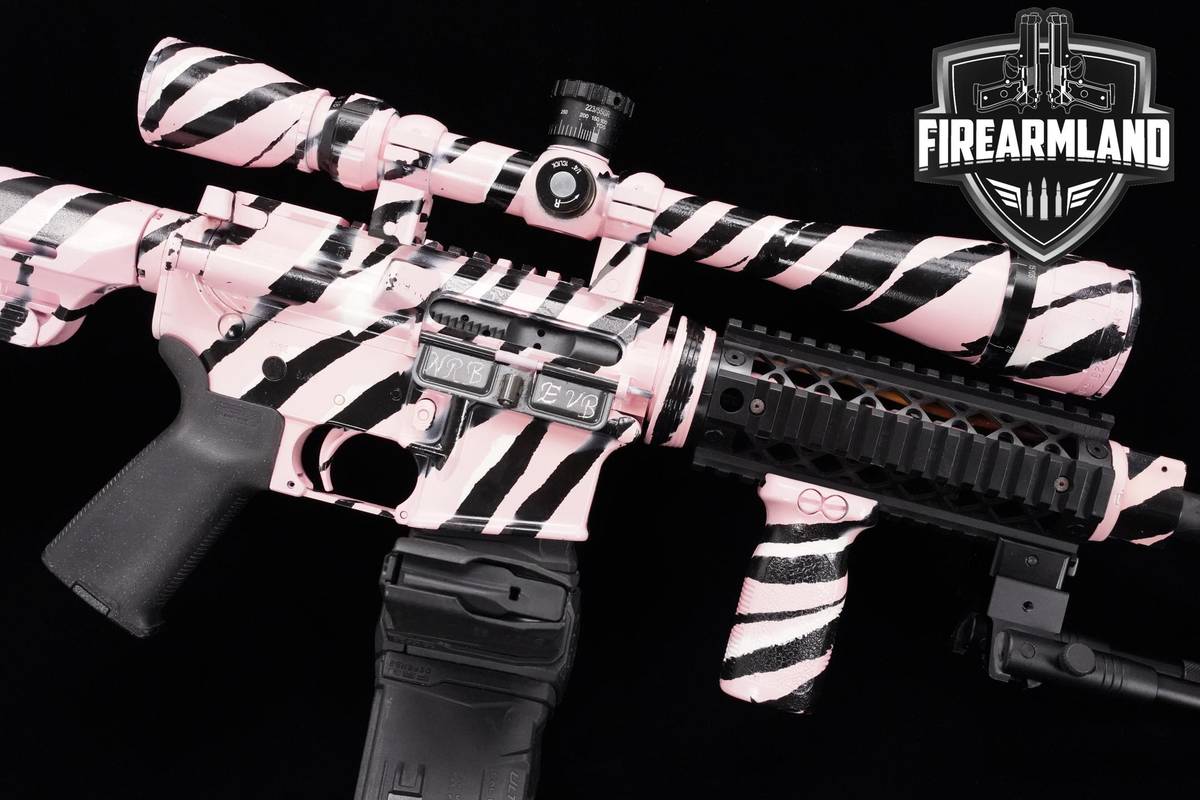 PINK TIGER STRIPE DPMS Panther Arms Model A-15 5.56 AR-15 AR15 DPMS A-15
