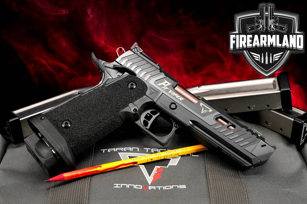 Taran Tactical TTI JW4 Pit Viper 9mm 1911 2011 COMP 4 MAGS, ORIG CASE, MORE
