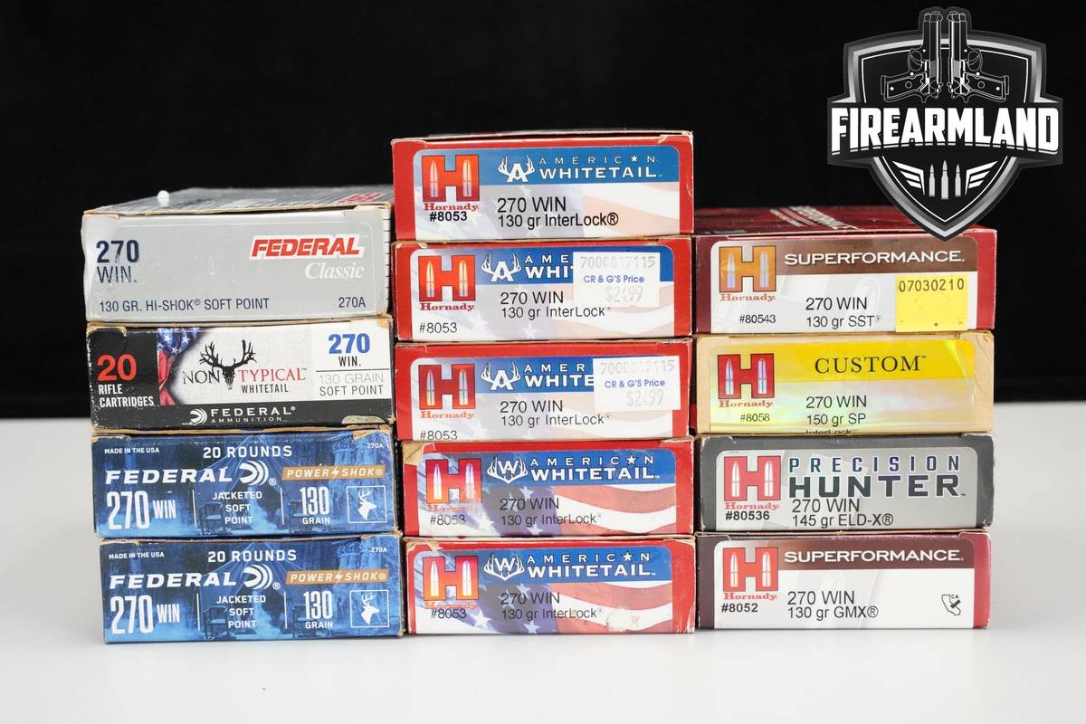 270 Win Ammo 270-Win Ammunition 260 ROUNDS