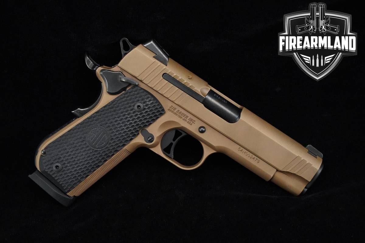 Sig Sauer 1911 Emperor Scorpion Carry 45-ACP 4.2" FDE A1 +4 MAGS