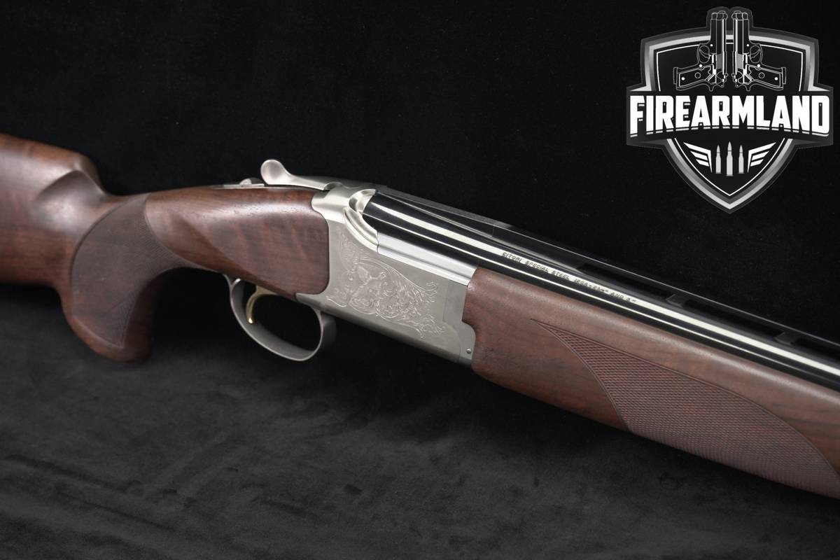 Browning Citori 525 12-Gauge 28" Satin Nickel & Walnut FACTORY ENGRAVED