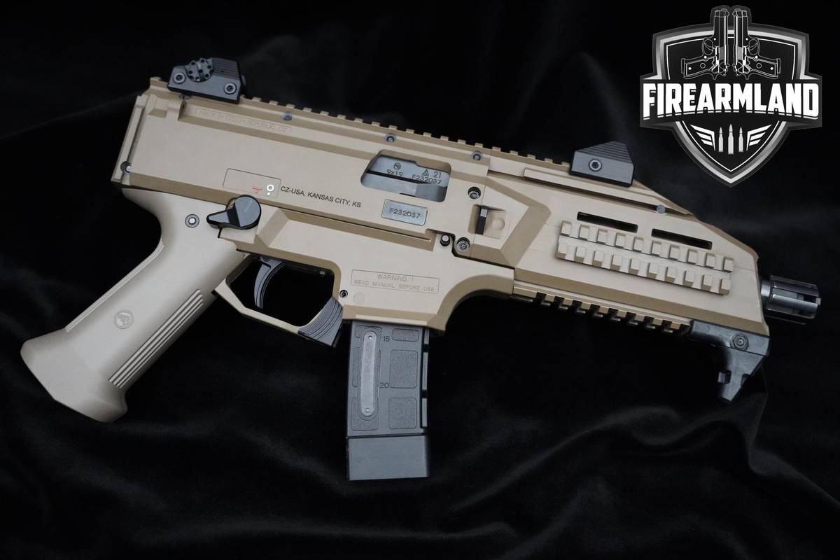 CZ Scorpion EVO 3 S1 9mm 7.75" FDE AR Pistol Threaded