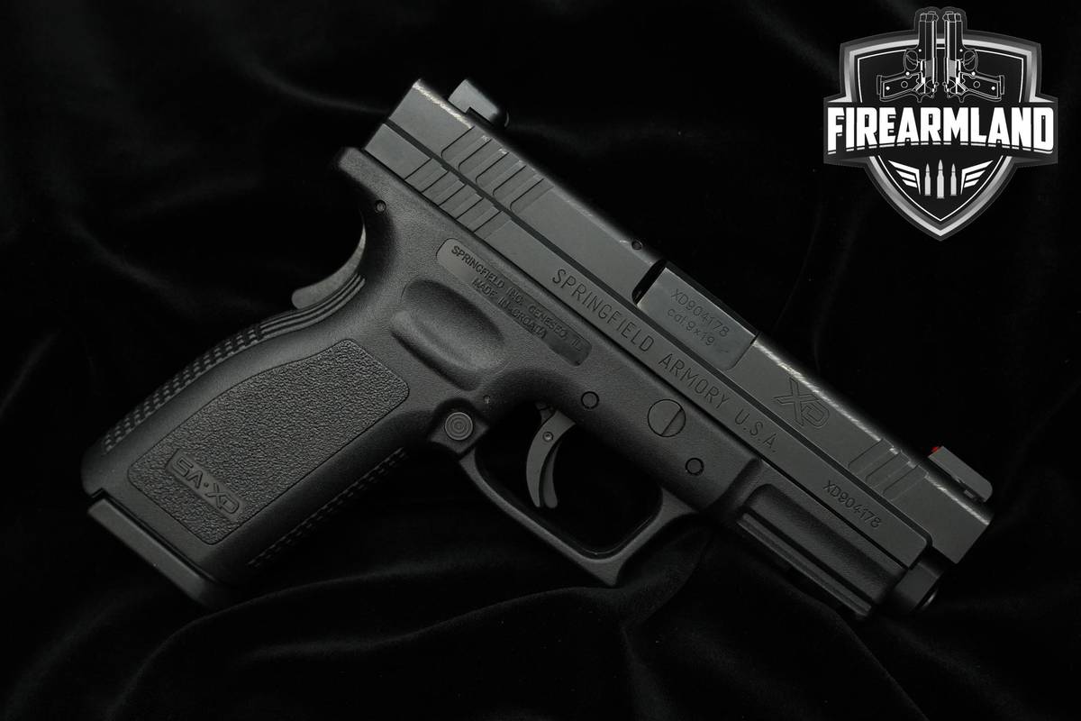Springfield Armory XD-9 9mm 4" XD-9 Springfield XD9 +2 MAGS & ORIG CASE