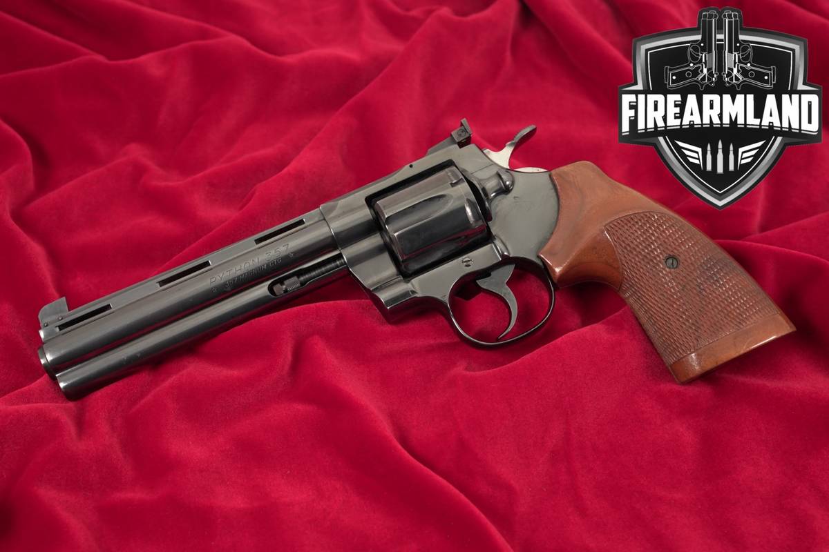 1970 Colt Python 357 Magnum 6" High-Polish Blued DA/SA ROYAL BLUE VENT-RIB