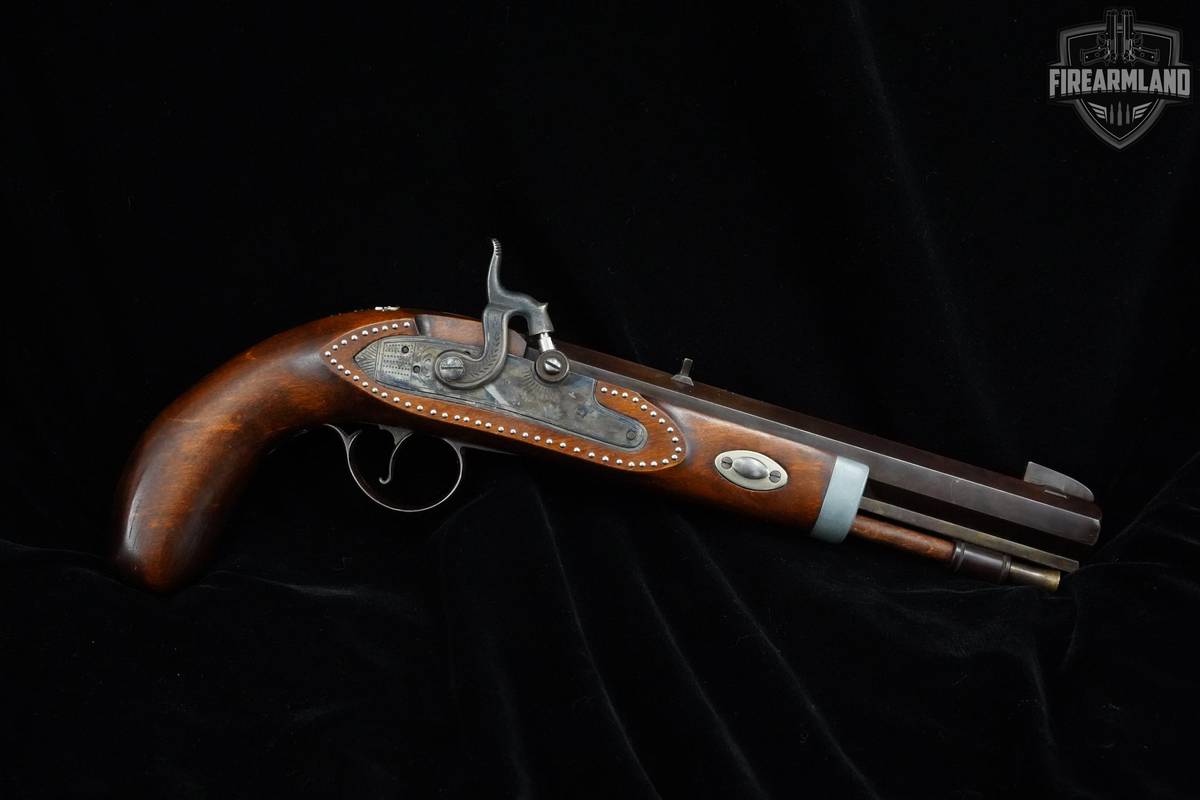 CUSTOM CVA Mountain Pistol Percussion 50 BPM 9" Case Hardened/Blued CVA