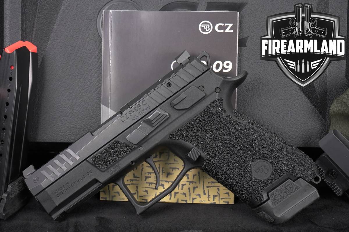 CZ P-09 C Nocturne 9mm 3.75" P09 +4 MAGS, ORIG BOX & HOLSTER