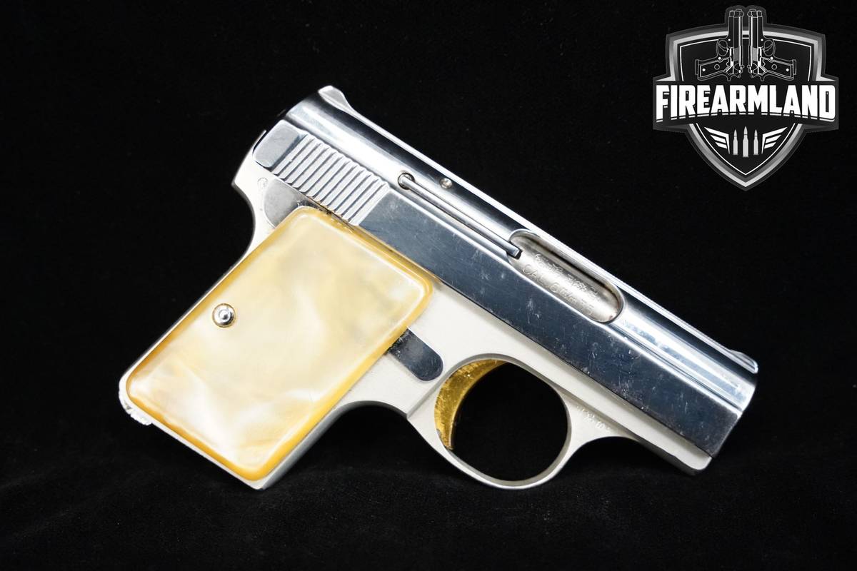 1967 FN Baby Browning .25 Automatic 2" Nickel Plated FN Browning .25 Baby