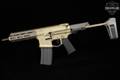 Q Honey Badger Pistol .300 AAC Blackout (7.62x35mm) Two-Tone Gold & Grey in Excellent Condition Image 2