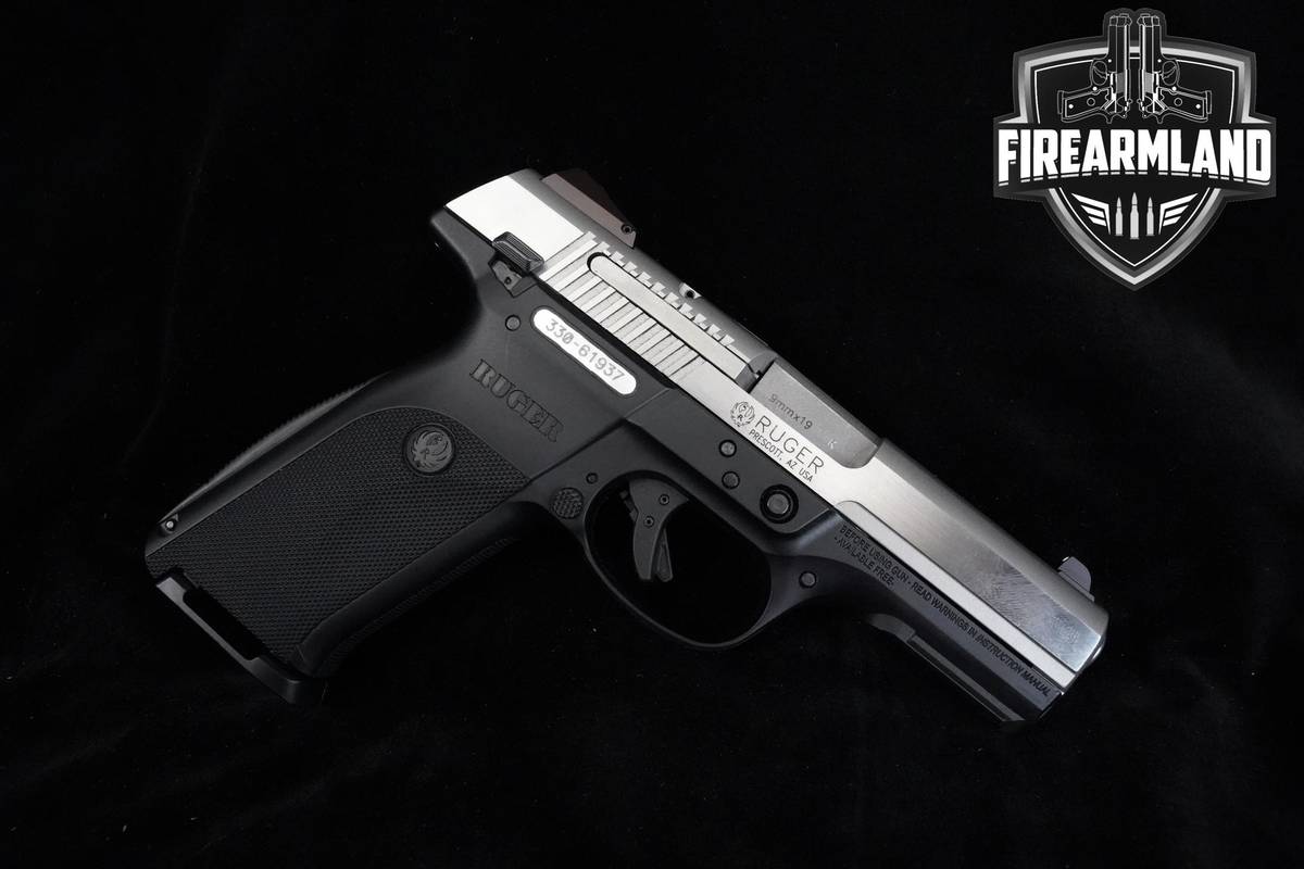 2009 Ruger SR9 9mm 4" Two-Tone Ruger SR-9 +2 MAGS & ORIG CASE