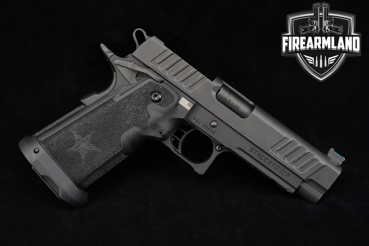Staccato (STI) Model P 9mm 4.4" Staccato P 1911-2011 +3 MAGS & ORIG CASE