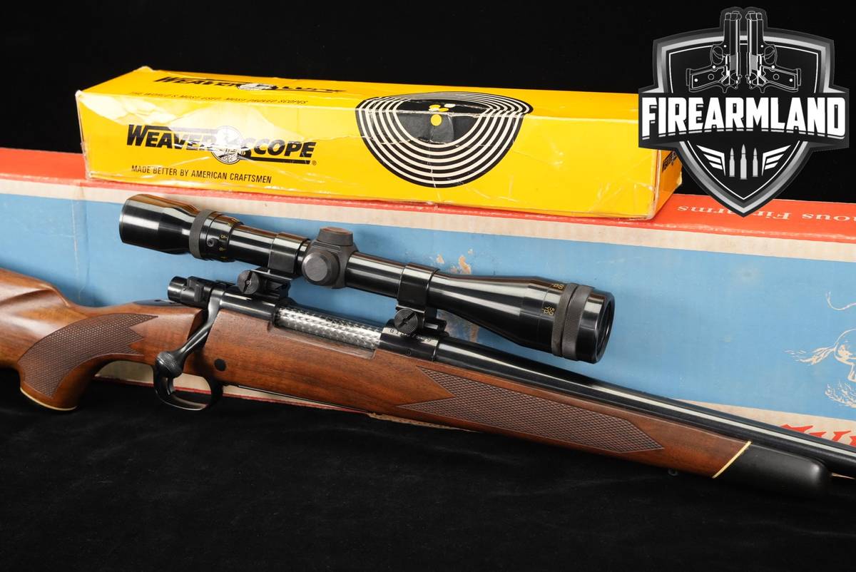 1977 Winchester Model 70 243 Win 22" Blued & Walnut M70 +WEAVER SCOPE