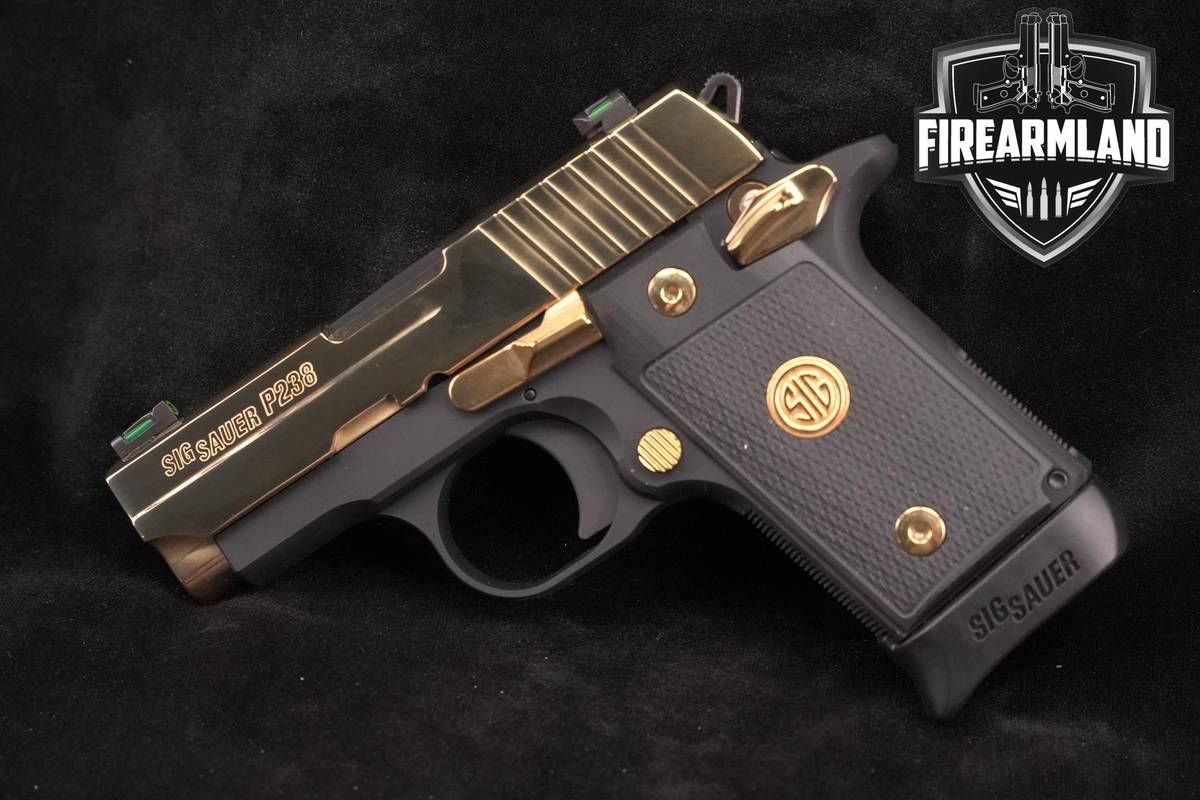 Sig Sauer P238 Black Gold 380 ACP 2.7 P-238 +2 MAGS & ORIG CASE
