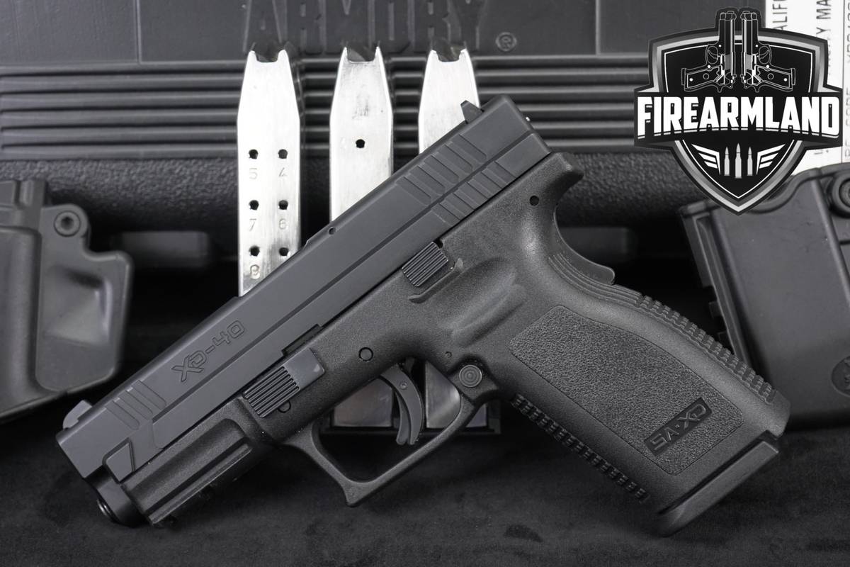 Springfield Armory XD 4" Service Model 40S&W XD40 +FOUR MAGS & ORIG CASE