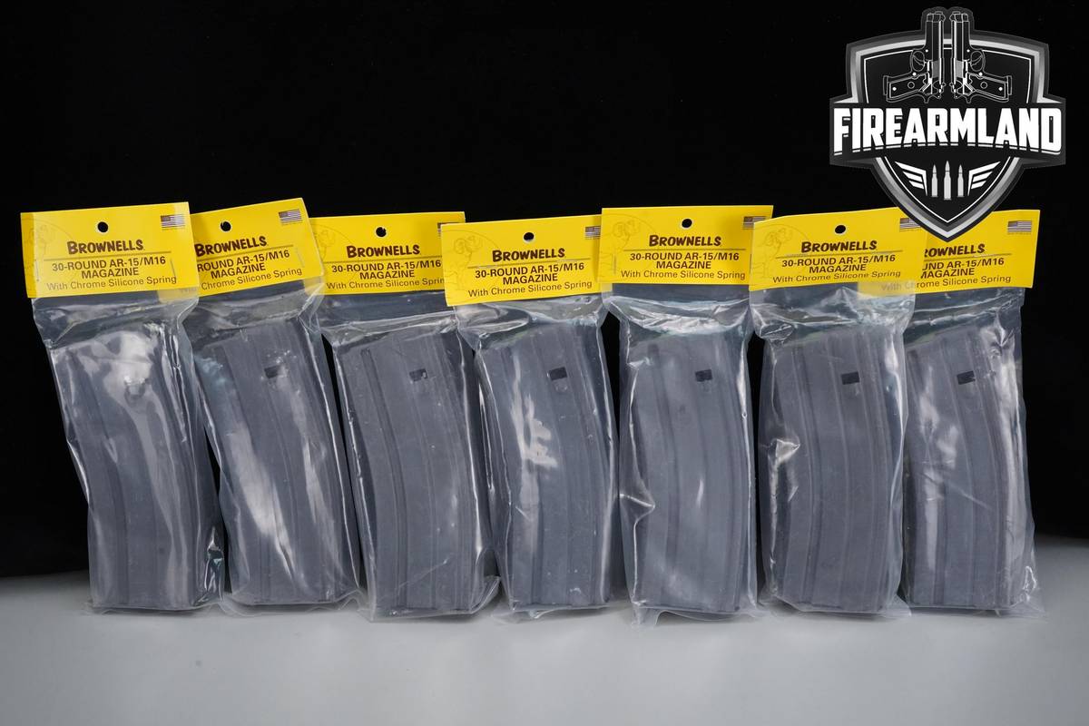 Seven (7) Brownells 30rd AR-15/M16 Magazines