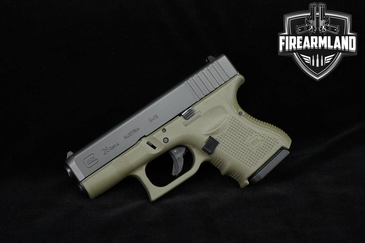 TWO TONE Glock 26 Gen 4 9mm 3.42" G26 GEN4 +2 MAGS & ORIG CASE