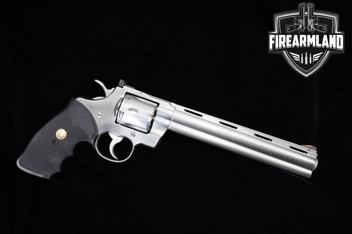 1992 Colt Python 357 Magnum Stainless Steel Colt-Python VENT RIB +ORIG CASE