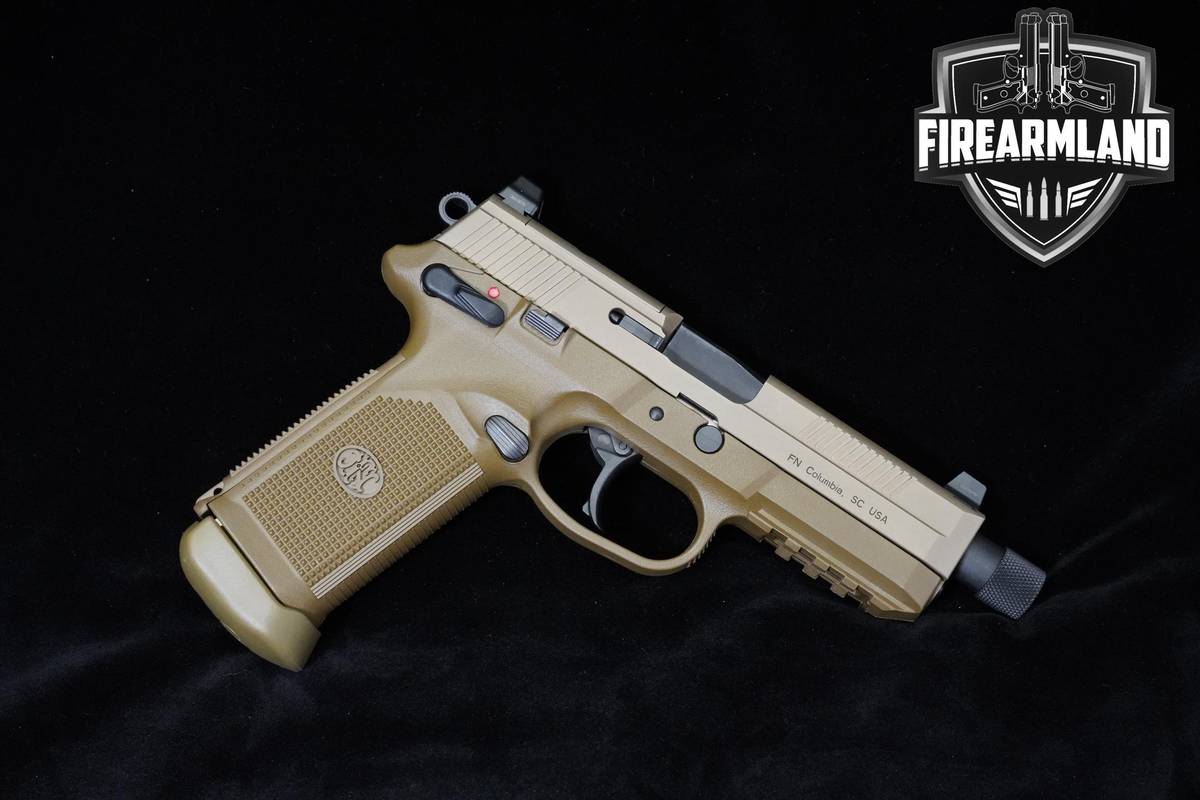 FN FNX-45 Tactical FDE 45 ACP 5.3" FDE FNX-45 FNX45 +2 MAGS & ORIG CASE