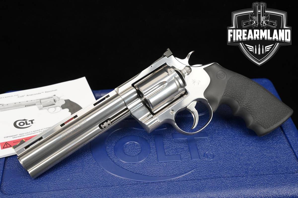Colt Anaconda Snake-Series 44-Magnum 6" Brushed Stainless +ORIG BOX