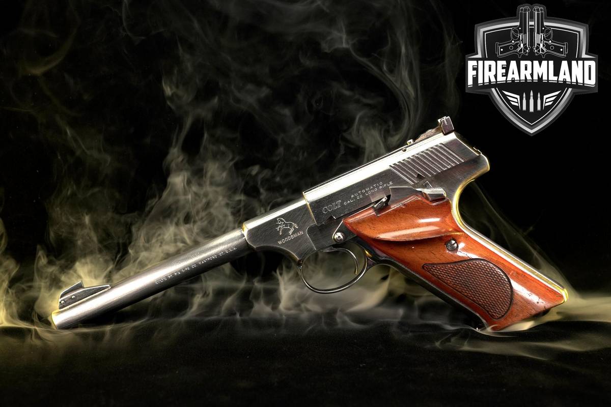 1942 Colt Woodsman Target Third Series 22LR 6" Nickel-Finish